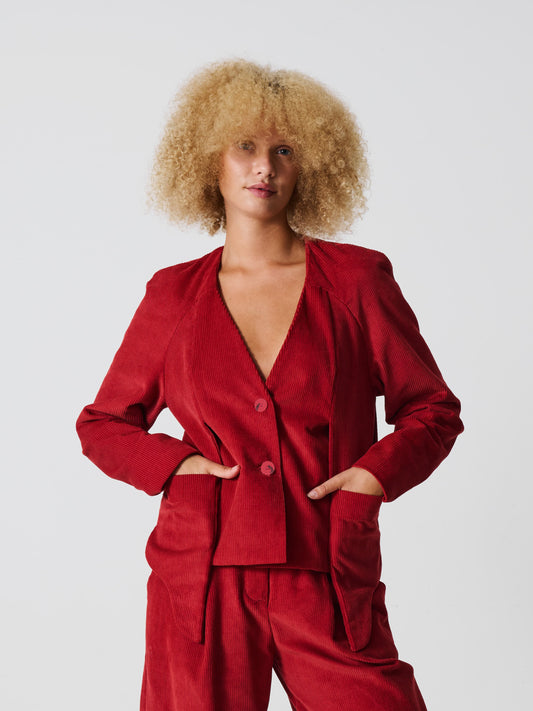 Sally Jacket // Dusty Red