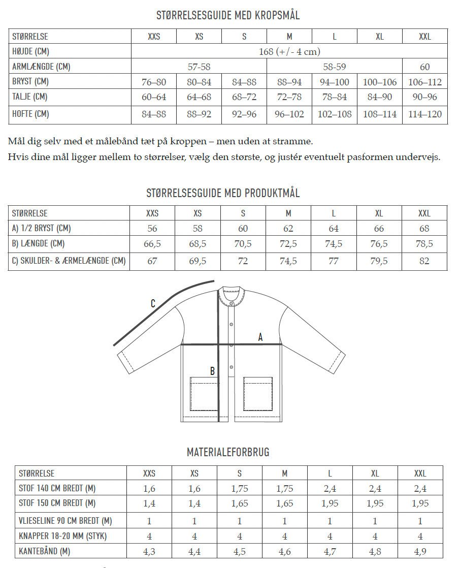 Eik Jacket // Digitalt PDF symønster (dansk)