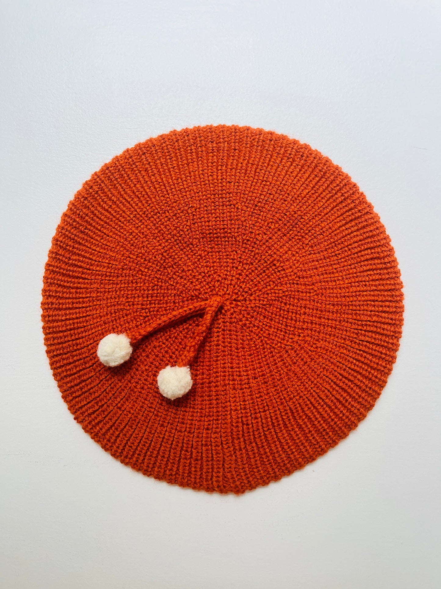 Petra Beret Hat // Orange Flame