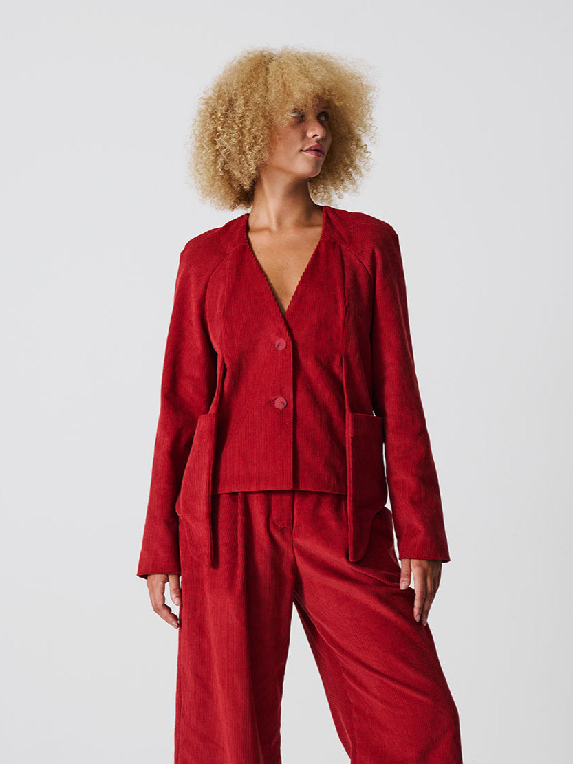 Sally Trousers // Dusty Red