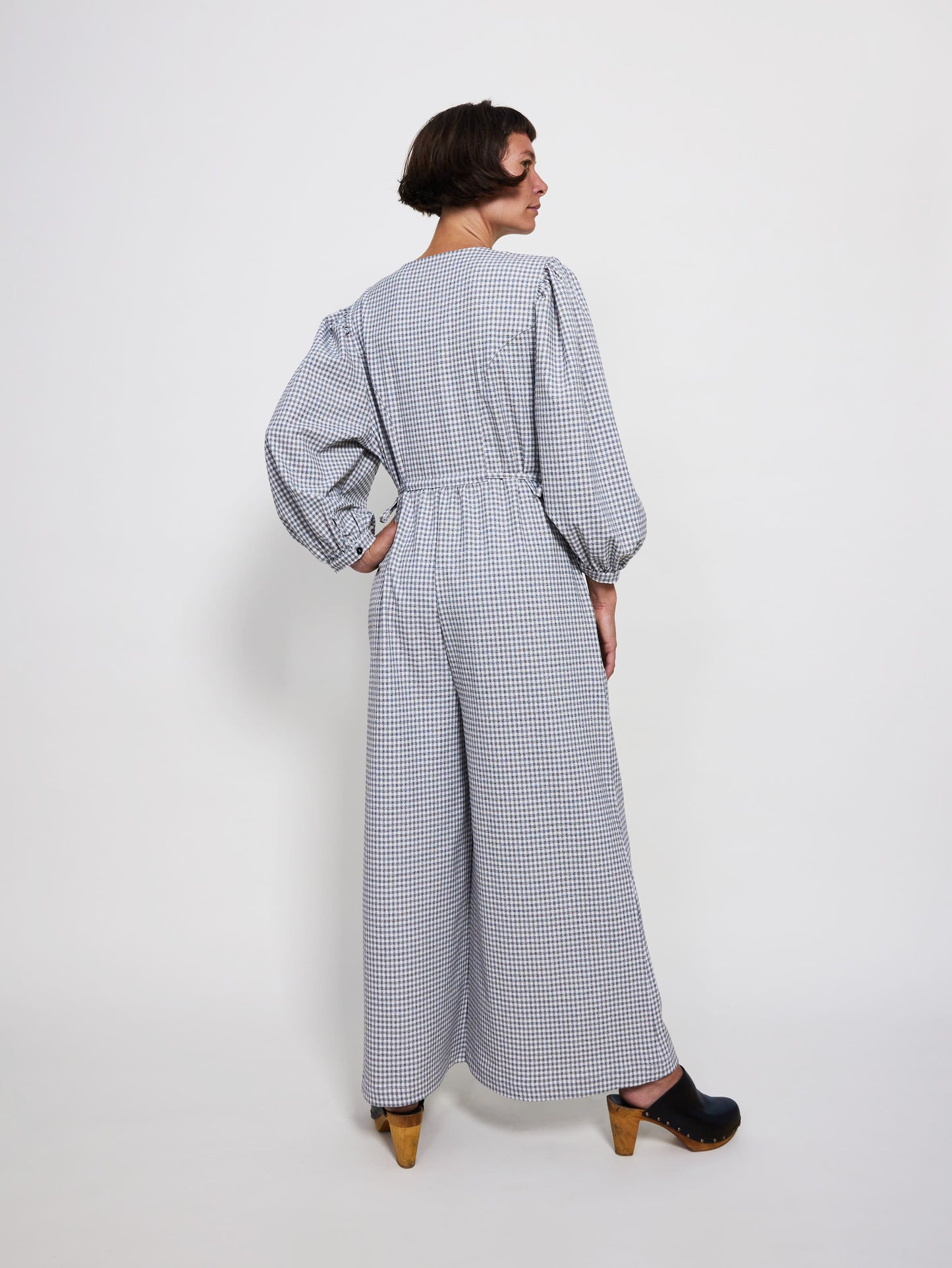 Embla jumpsuit // Black and white checkered