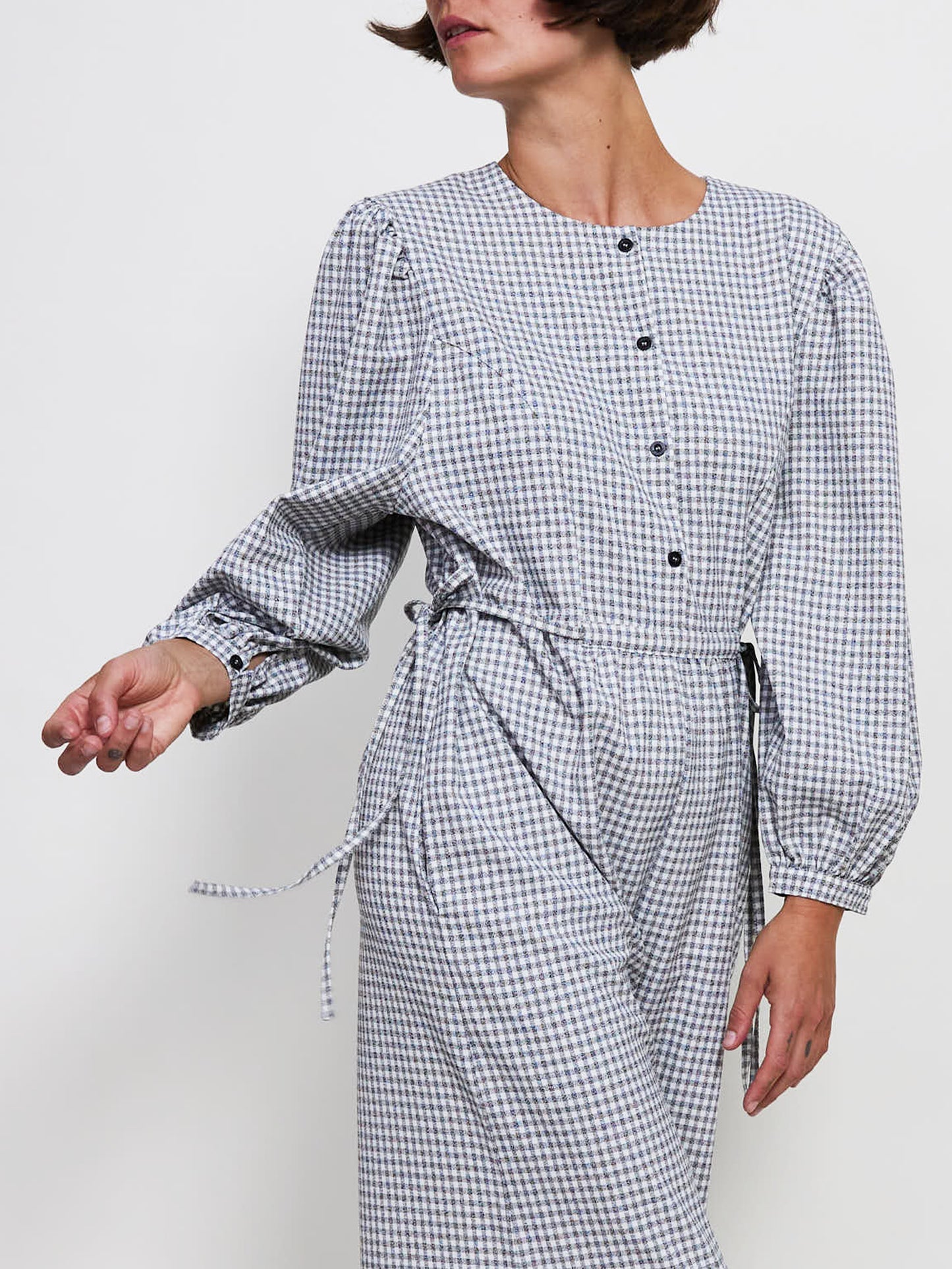 Embla jumpsuit // Black and white checkered